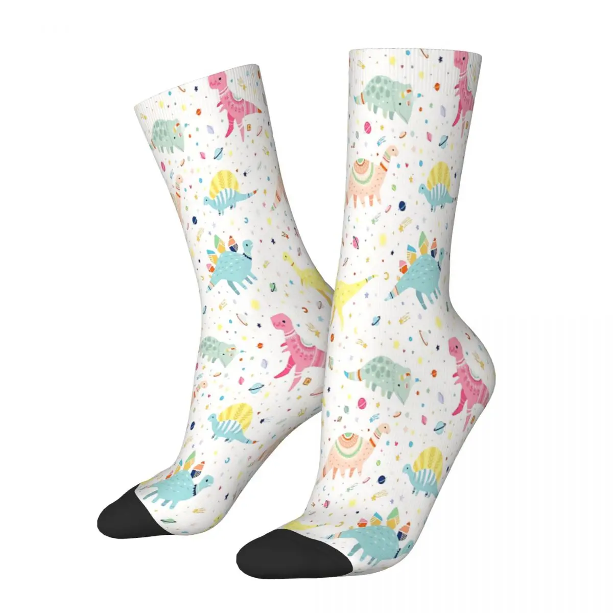 

Colorful Pattern Dinosaur Socks Male Mens Women Summer Stockings Harajuku