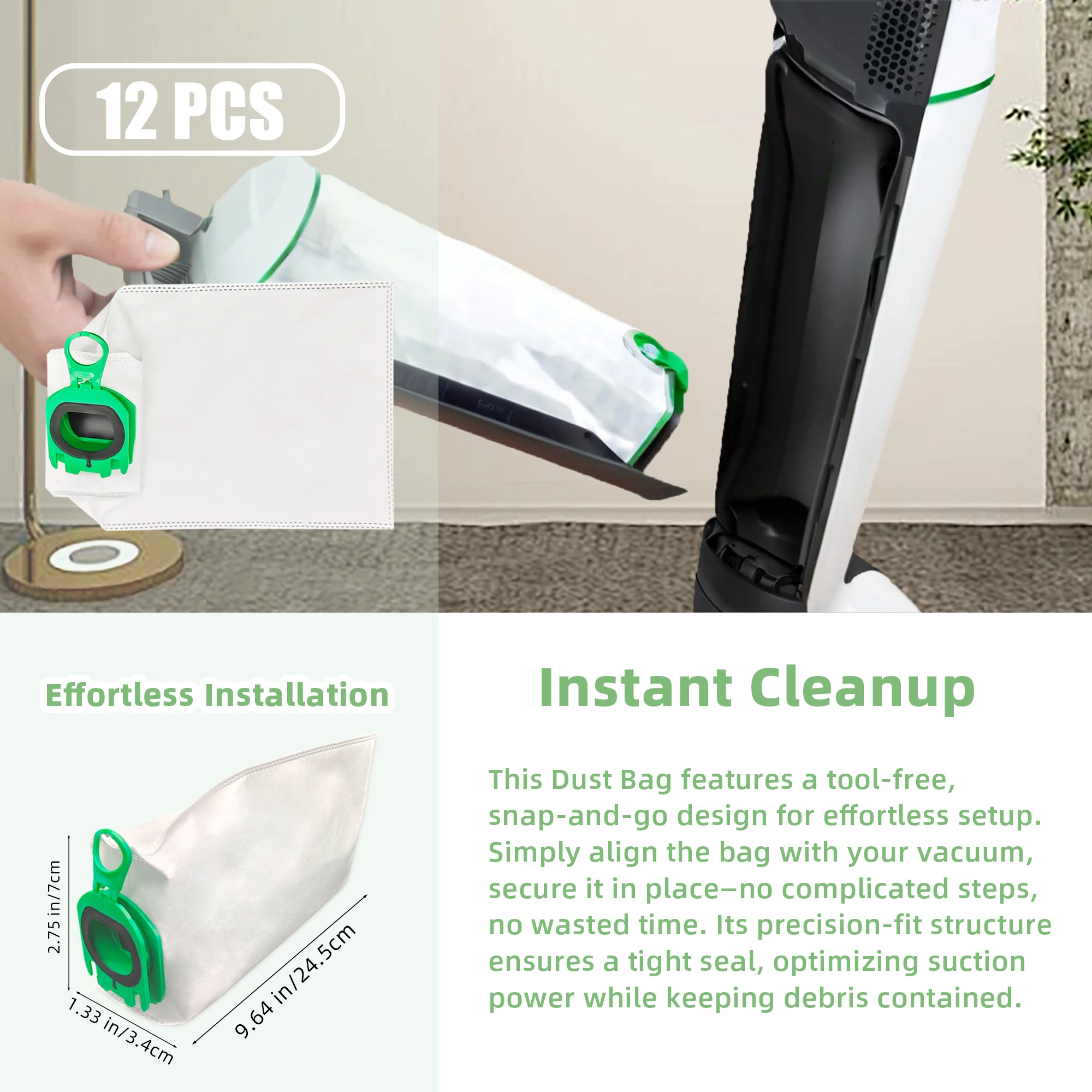 أكياس مرشح كيس لجميع الغبار لـ Vorwerk Kobold VB100 FP100 VB 100 FP 100 كيس المكنسة الكهربائية #2