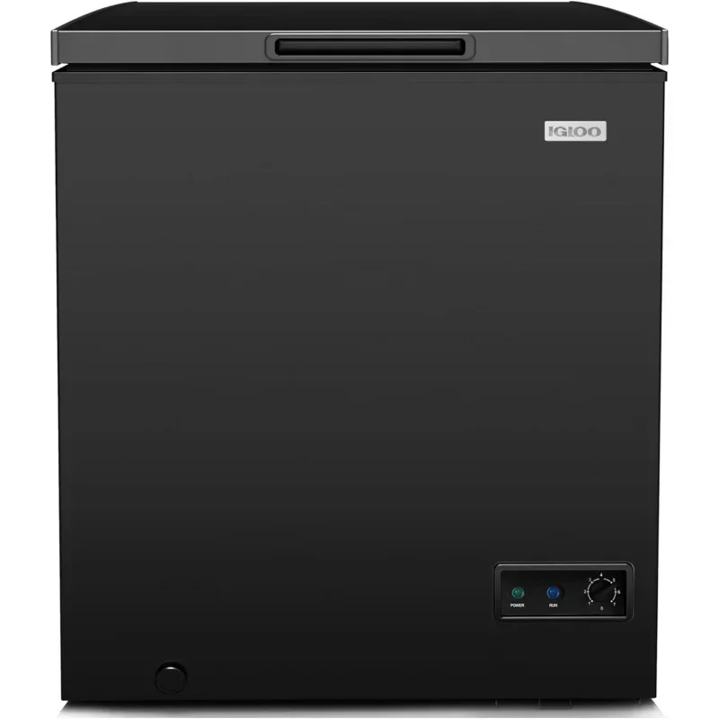 5.0 Cu. Ft. Chest Freezer With Removable Basket, Free-Standing Door Temperature Ranges From-10° to 10° F, Front Defrost Dr