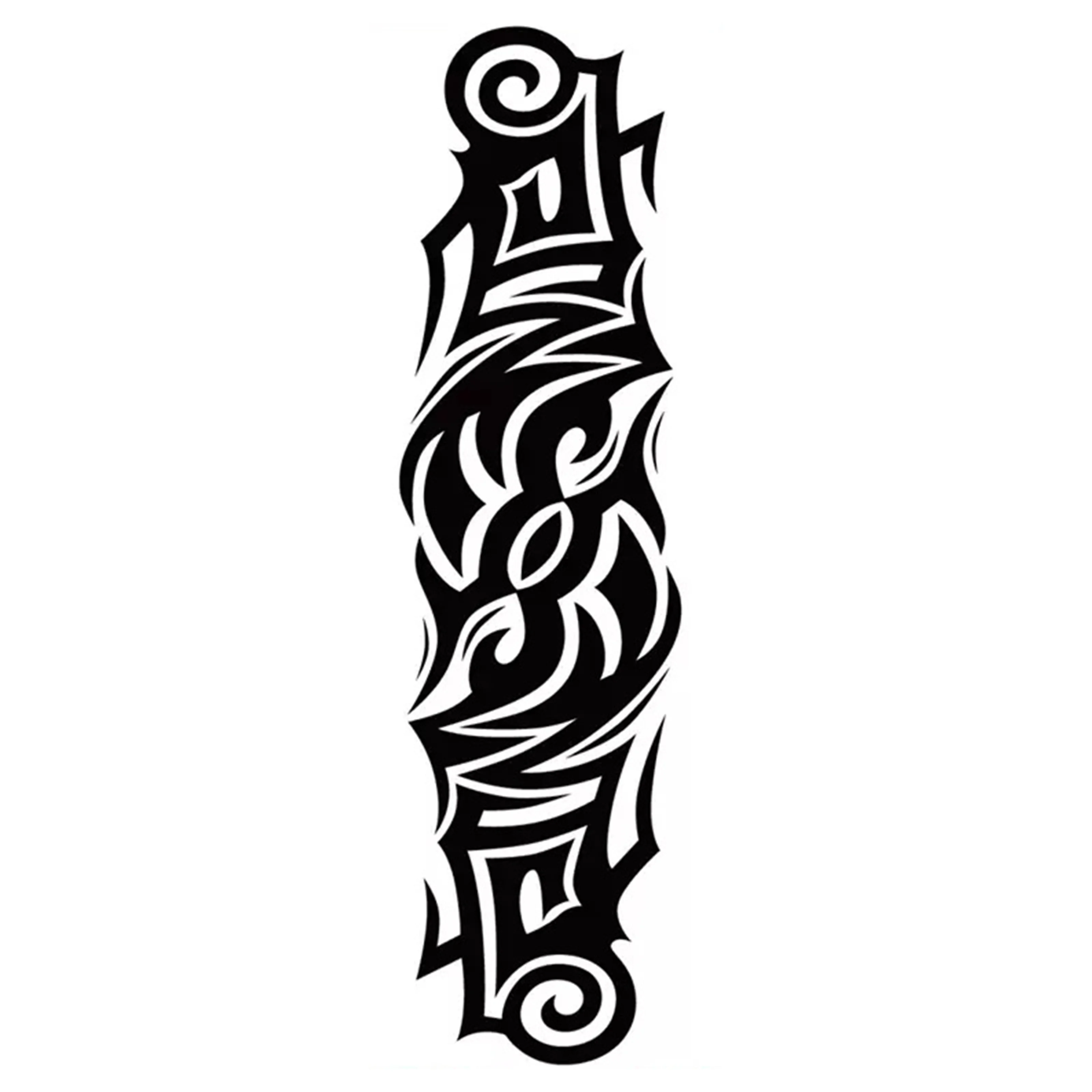 

Tribe Style Arm Band Temporary Tattoo,Lasts To 15 Days New Technology Magic Waterproof Semi Permanent Sticker,For Men's Sleeve T