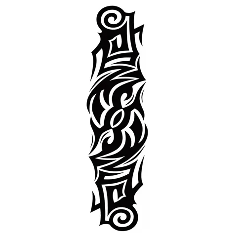 Stam stijl armband tijdelijke tattoo, laatste tot 15 dagen nieuwe technologie magische waterdichte semi-permanente sticker, voor heren mouw T