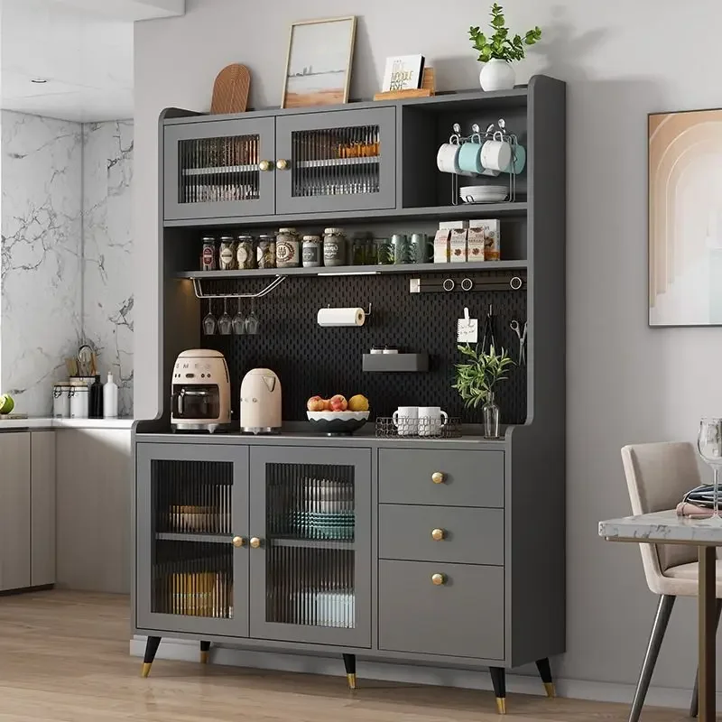 Light luxury dining side cabinet multi-functional cupboard integrated living room tea wine cabinet modern simple