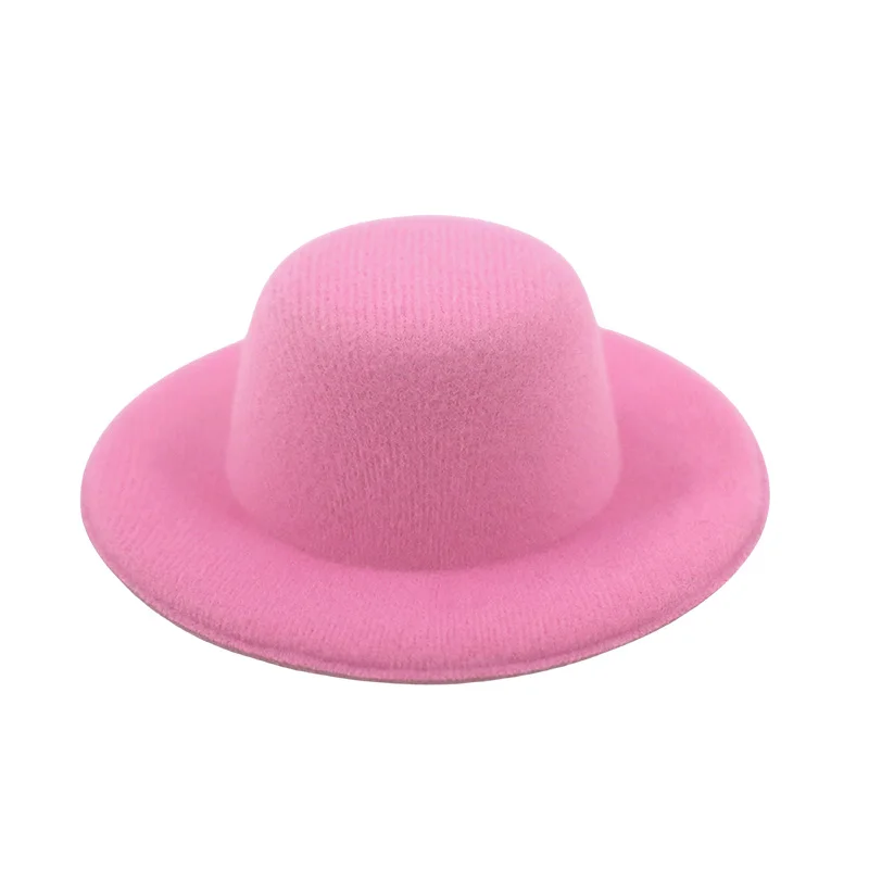 For Labubu Doll Clothes Accessories Flat-Top Hat Formal Hat 15-17Cm Pop Plush Doll Hat Idol Star Dolls Accessories Birthday Gift