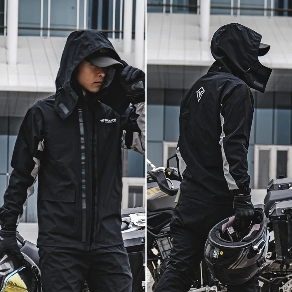 Motorcycle Raincoat Suit Rainstorm Prevention Jacket Pants Camping Hiking Fishing Raincoat Moto Motorcyclist Rider Raincoat