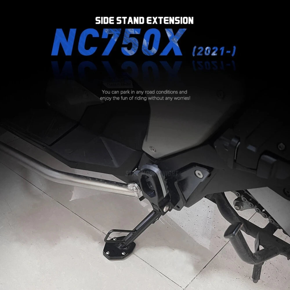 NC750X Kickstand Extension Pad For Honda NC 750 X 2021-2025 Motorcycle Accessories Foot Pad Support Plate Side Stand Extension