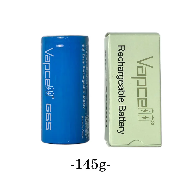 2pcs/lot Original Vapcell G65 IFR32700 6500mah Battery 3.2V Rechargable lithium iron phosphate battery Long Cycle life