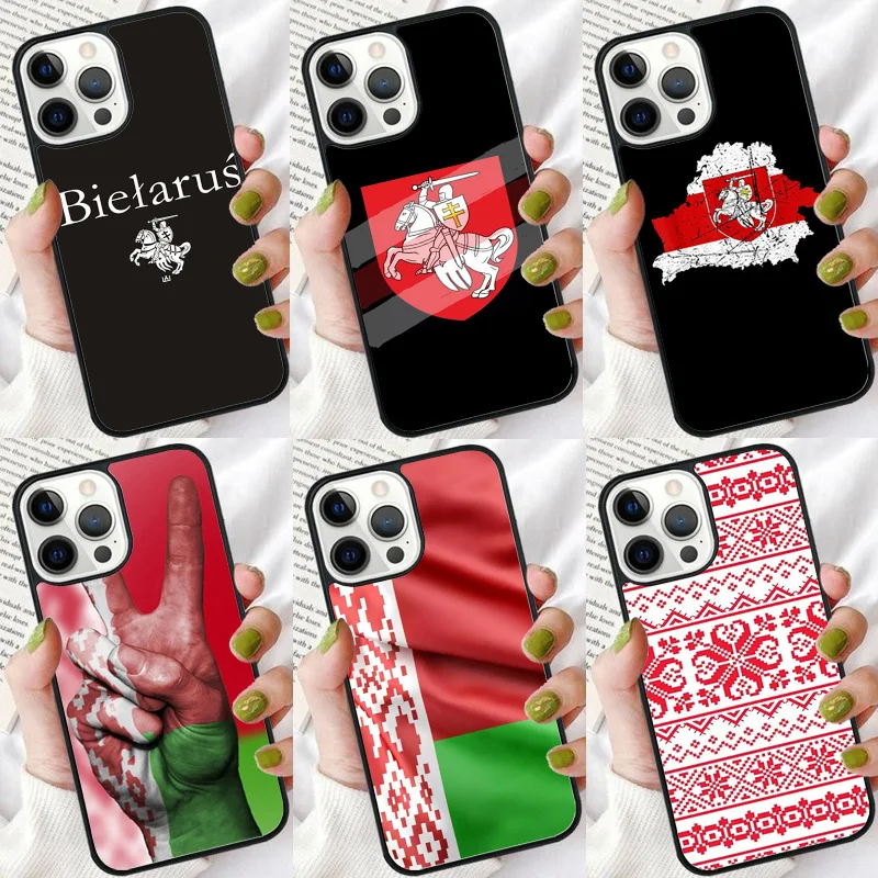 Belarus Flag Phone Case For iPhone 16 15 14 plus XR XS 11 12 13 Pro max Soft Bumper Shell Cover coque