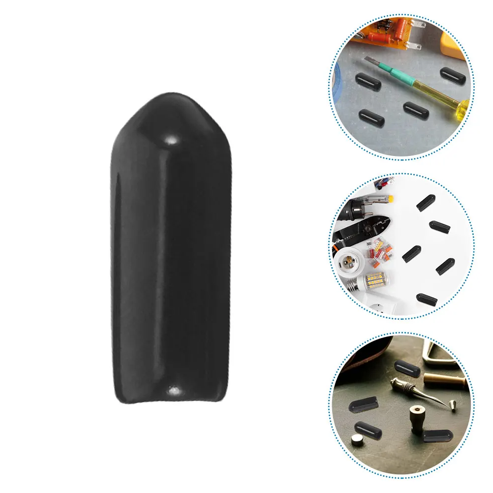 

300 Pcs Insulation Sleeve Bolt Covers Caps for Metal Tube Rod End Screw Black Tip Protectors Protection