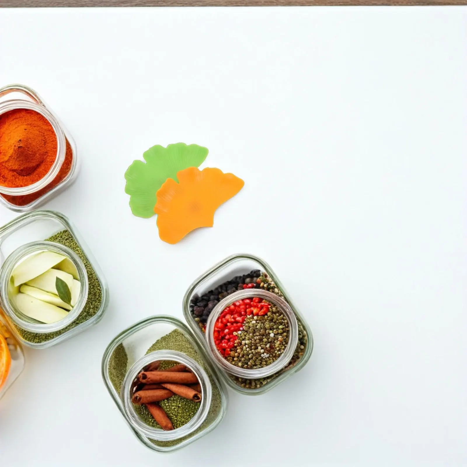 16pcs Leaf-Shaped Kitchen Magnets for Fridge, Office & Locker Decoration