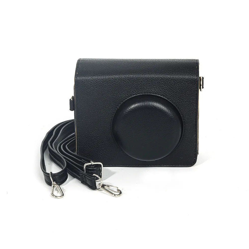

PU Leather Instant Camera Case Shockproof Solid Color Storage Bag Portable Anti Scratch for Kodak Mini Shot 3 ERA