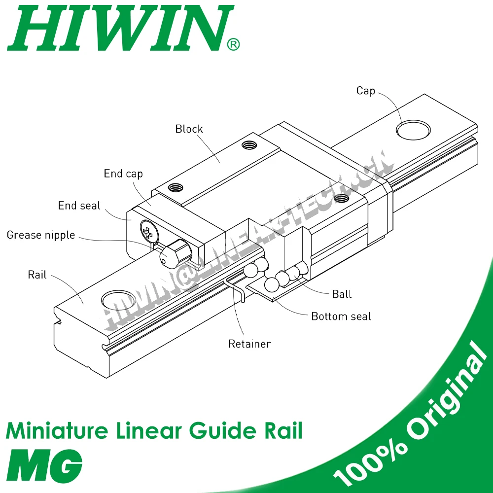 Voron 0 0.1 V02 HIWIN MGN7H 150MM 5 pezzi Kit guida lineare in acciaio inossidabile Voron V0 01 02 parti della stampante 3D Hiwin originale lineare