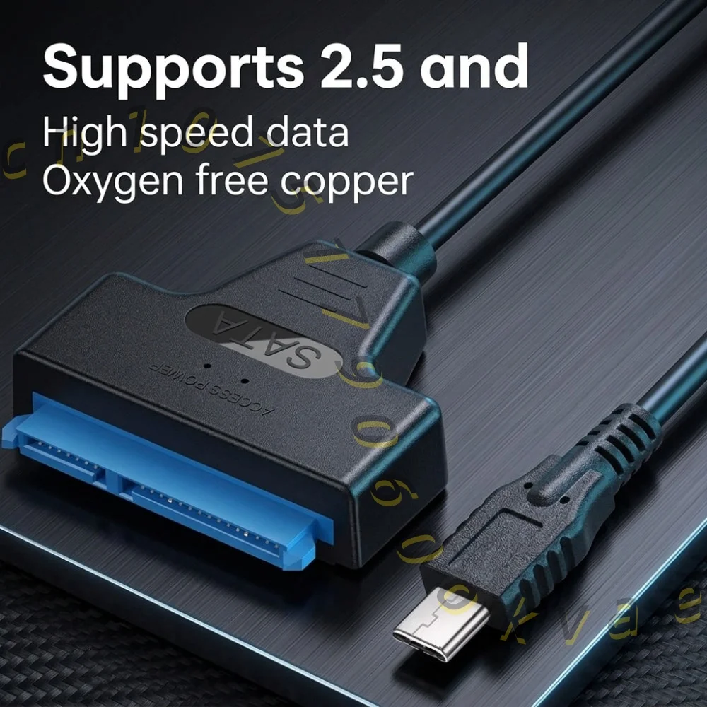 USB 3.0/Type-c to SATA Adapter Cable for 2.5 inch HDD SSD Hard Drive Disk Converter High Speed 5Gbps Plug and Play Data Transfer