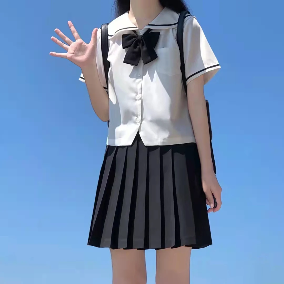 Uniforme de collège japonais JK, chemises blanches pour étudiantes, chemise d'été trempée, couche de finition basique, service de classe pour femmes