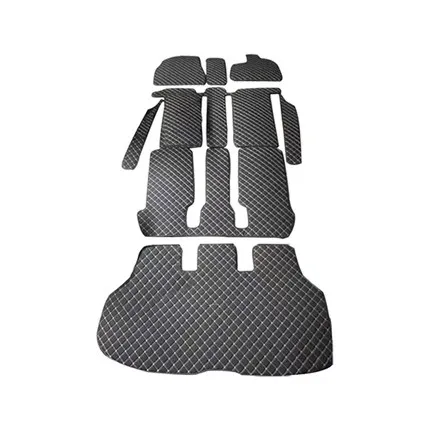 Custom full set car floor mats + trunk mat for Right Hand Drive Nissan Elgrand E51 2010-2002 7 8 seats waterproof durabl carpets