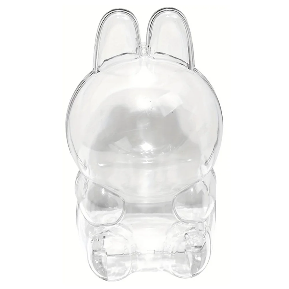 for Labubu V2 (Case Only) Transparent Protective Case Clear Figure Display Bag Plush Figure Dolls Clear Bag Dustproof Cover
