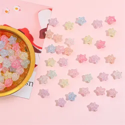11x11mm 30Pcs Acrylic Beads Cracked Star Shaped Beads For Jewellery Making Supplies Necklace Bracelets Craft DIY Accessories