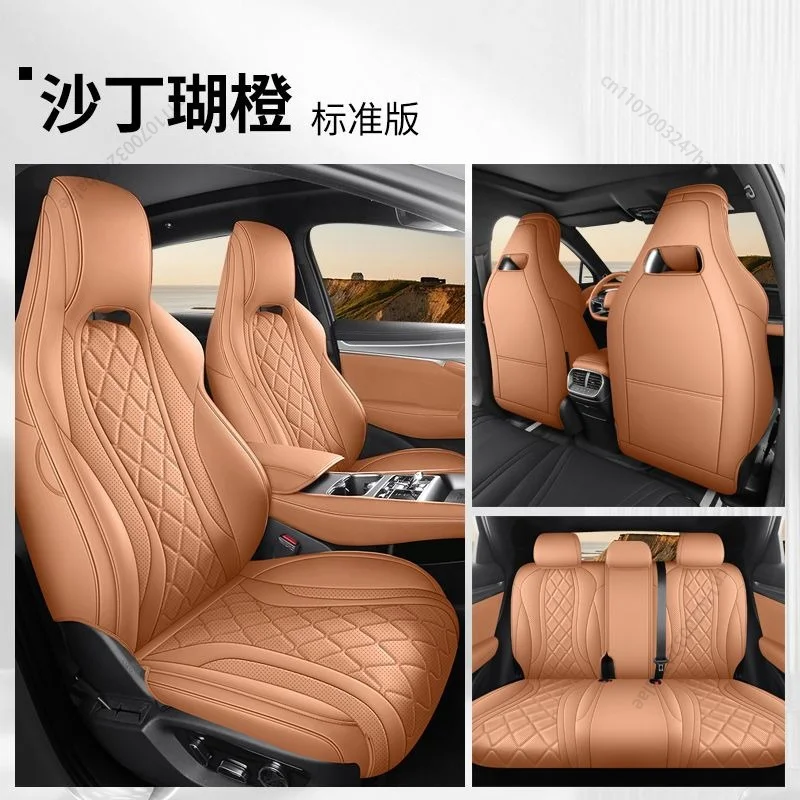 Car Seat Cushion for BYD Sealion 07 2026 Interior Accessories Breathable Leather All Seasons All-inclusive Special Seat Cover