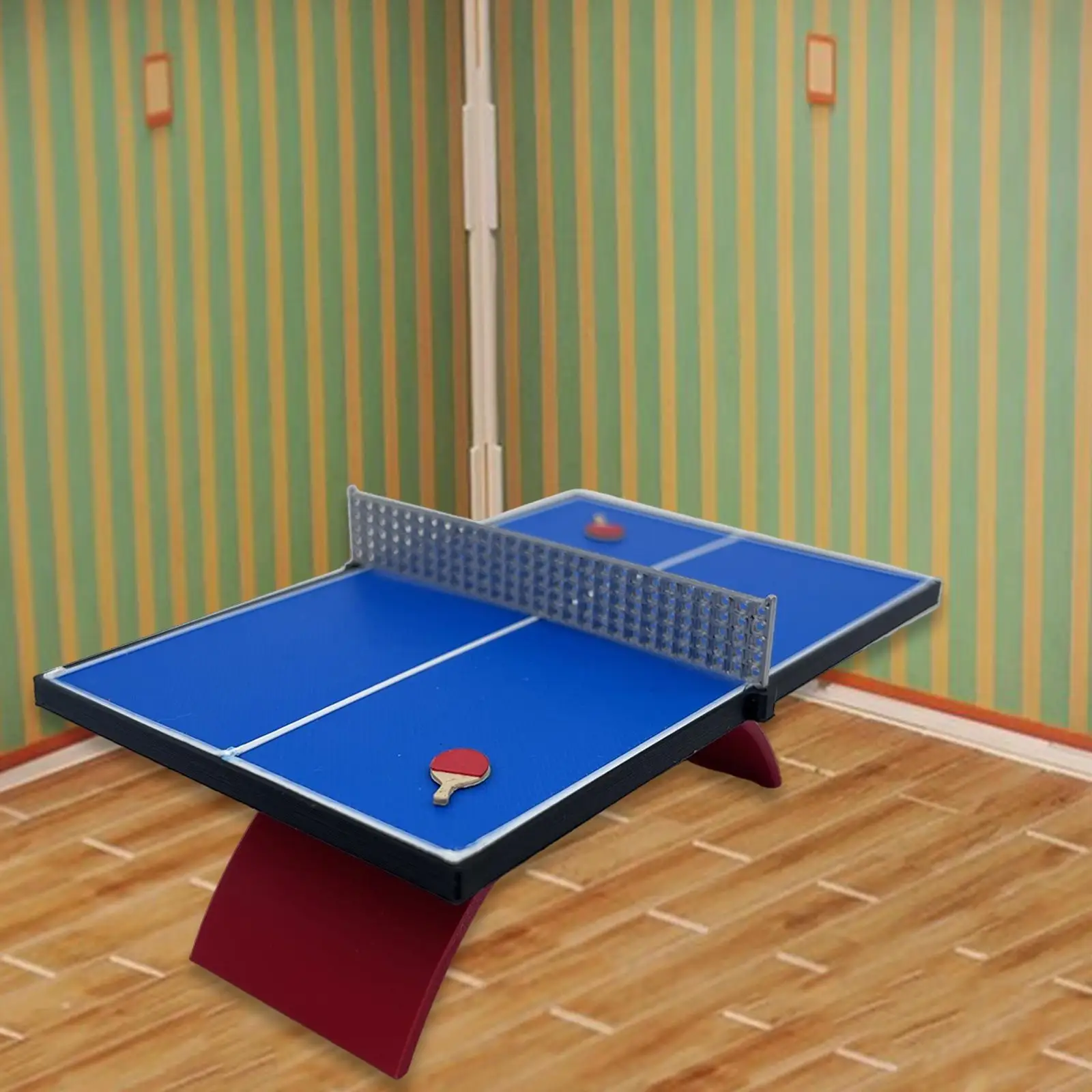 1/12 Miniatuur Tafeltennistafel Model DIY Projecten Ambachtelijke Zandtafel Layout