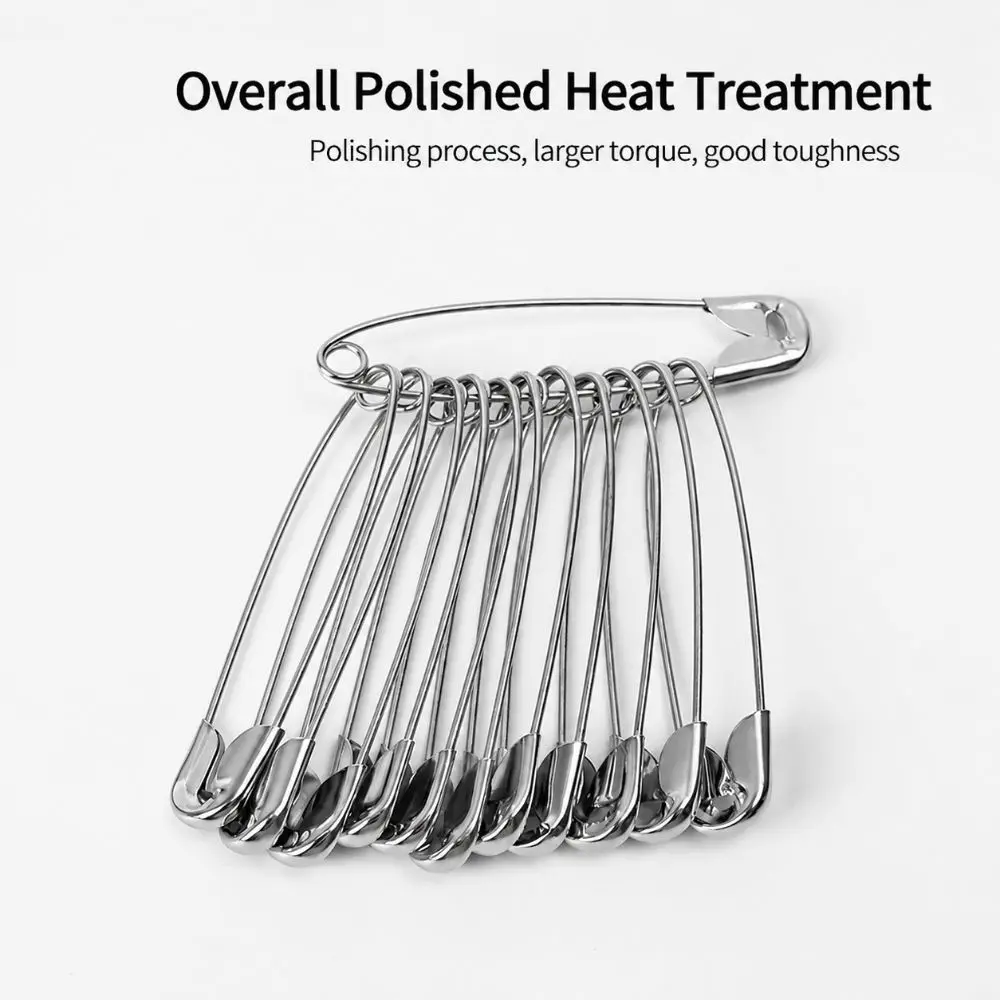 Multi-purpose Multi-Size Safety Pins High Hardness Thickened Large Safety Pin Rust Proof Clothing Tag Fasteners Sewing