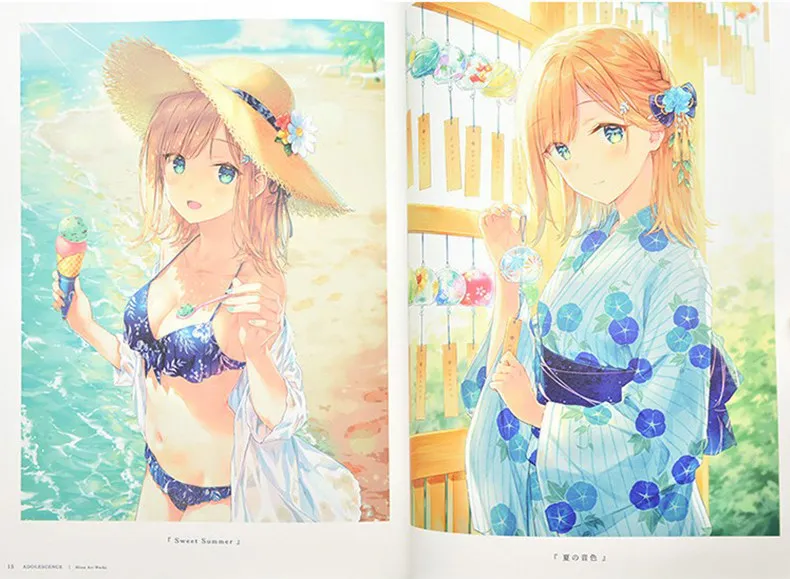 Hiten Art Book Adolescence Japanese Illustration Collection Artist 150 Works 192 Pages