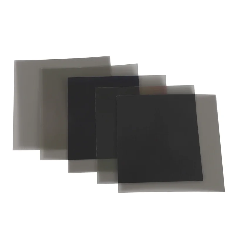 B50B-Linear Polarizer Film LCD/LED Polarized Filter For Polarization Photograph 10X10cm ,5PCS No Adhesive