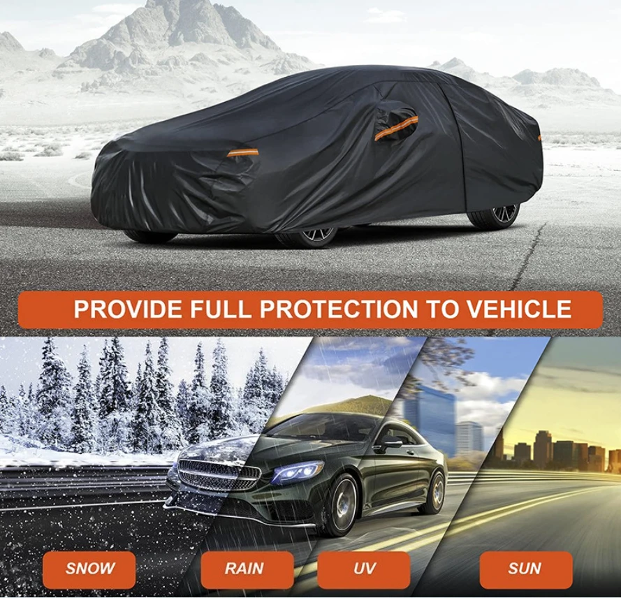 

Car Sunshade Covers Waterproof Auto Sun Full Cover Protector Universal Fit For SUV Sedan Snow Dust Rain Snowproof Car Accessorie