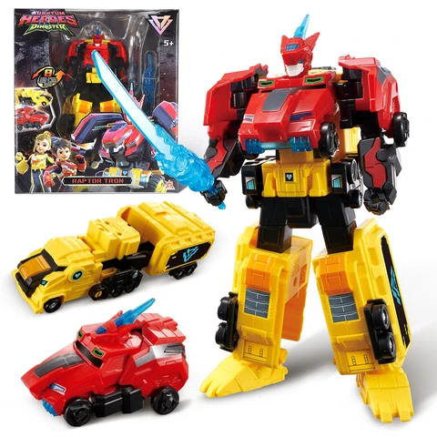 Квантовые герои Dinoster 2-в-1: Фигурка-трансформер Stego Blast Wing (из автомобиля в робота), аниме-дизайн, деформация, детская игрушка, подарок