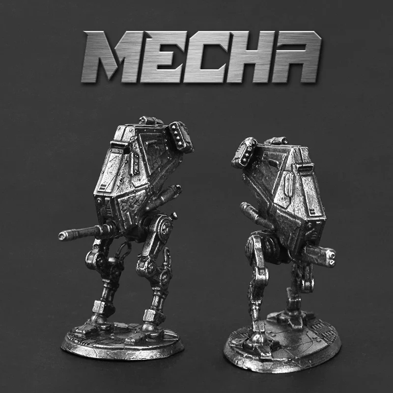 2026 New Alloy Metal Mecha Robot Soldier Action Figure Miniatures Tabletop Wargame Unpainted Vehicle Car Decor Gift for Men