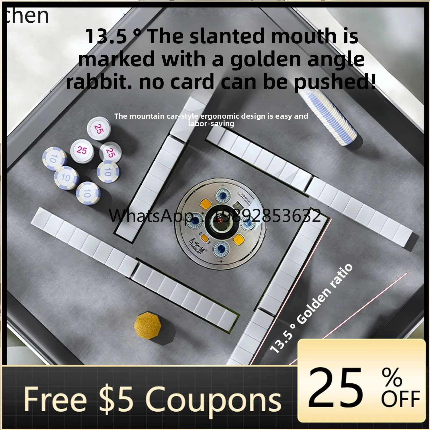 BB  automatic household bass free push card ultra-thin roller coaster dining table integrated dual-purpose machine hemp