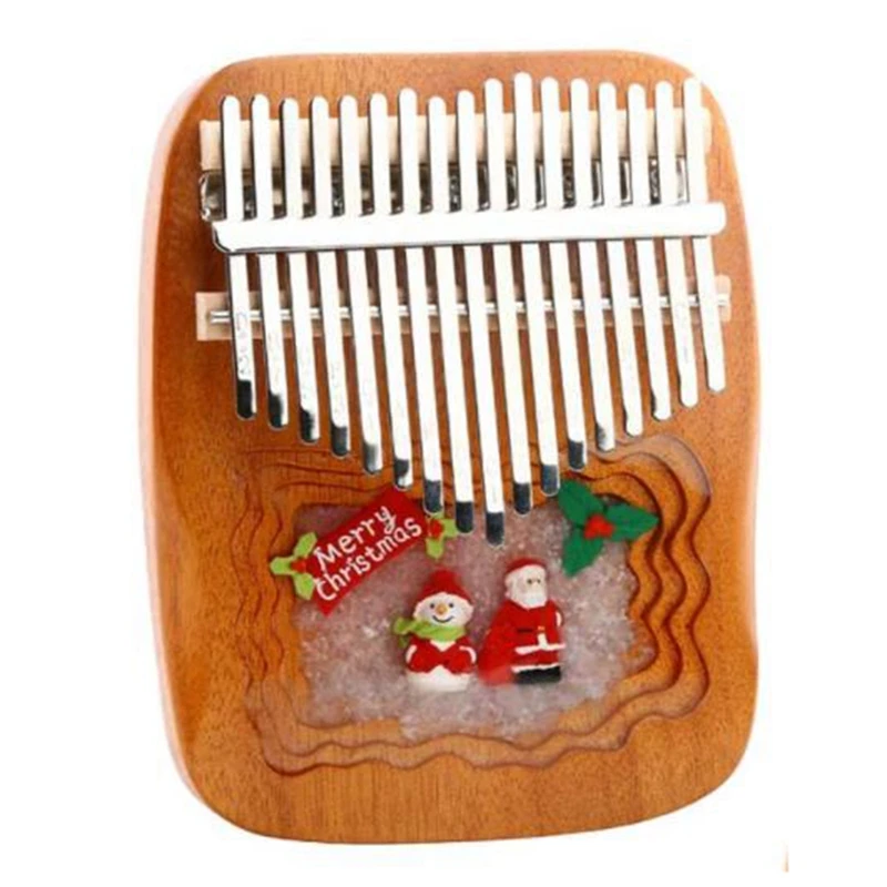 

Kalimba Thumb Piano 17 Keys,With Tune Hammer,Wooden Finger Piano,Portable Mbira Finger Piano Gifts For Music Lover,Etc