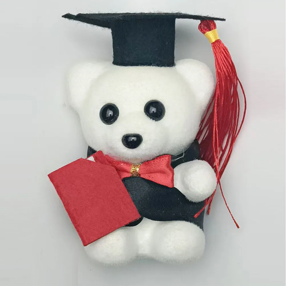 

3Pcs Doctor Bear Graduation Season Gift Cute Cartoon Standing Sitting Skirt Graduation Party Kindergarten High School College