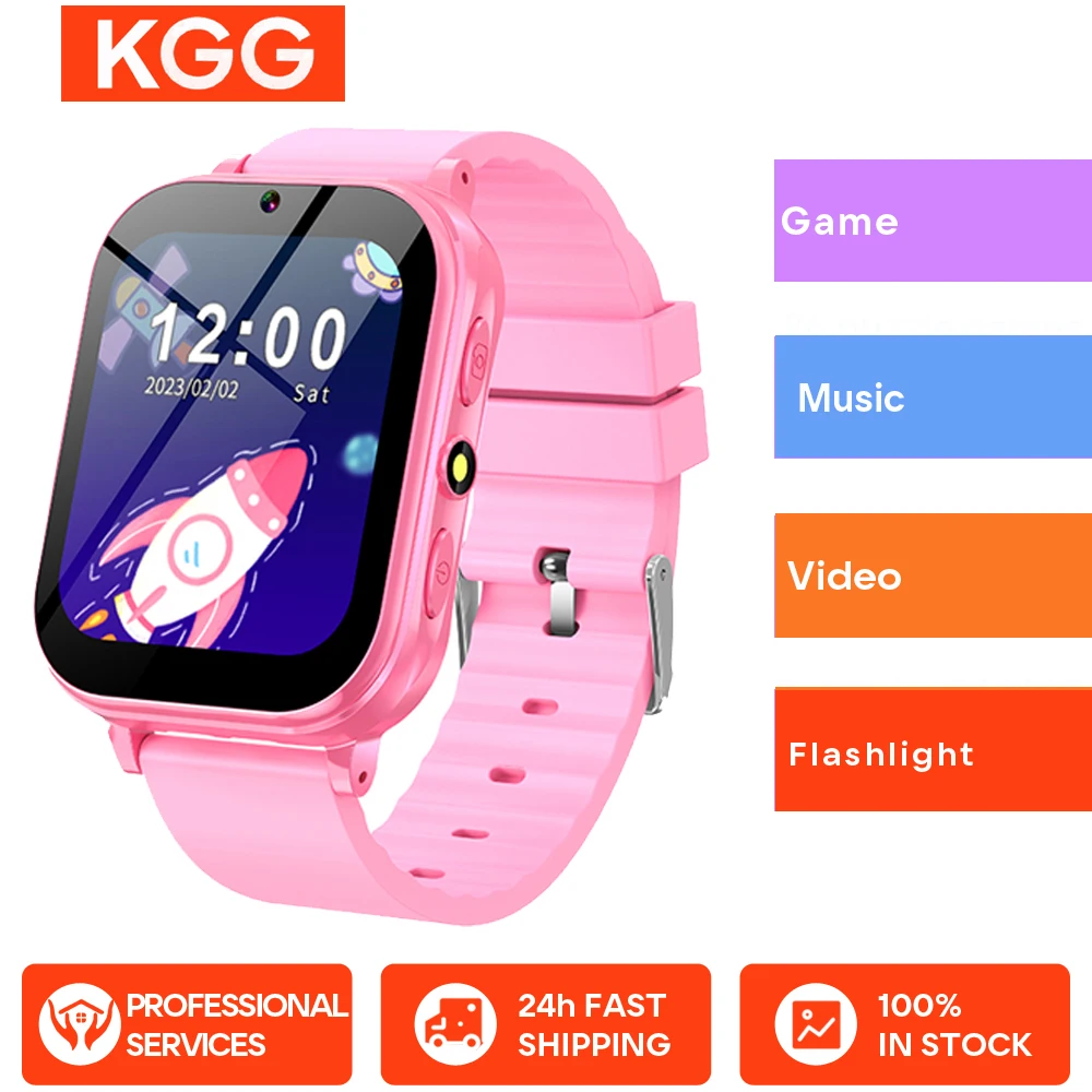 

Kids Smart Watch 22 Games Music Player Flashlight Pedometer Habit Tracking Learning Telling Stories Kids Game SmartWatch