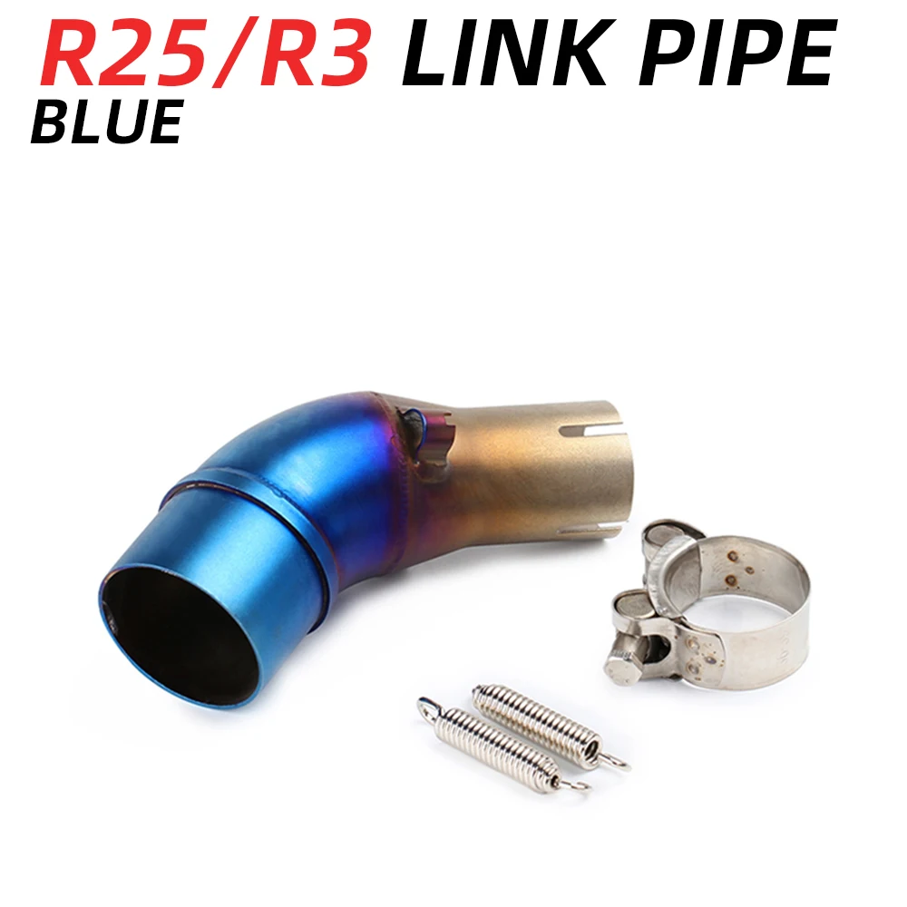 

Motorcycle Exhaust 51mm Escape Systems Connection Modified Muffler Slip On Center Connection Pipe For YZF R25 R3 MT-03 MT03