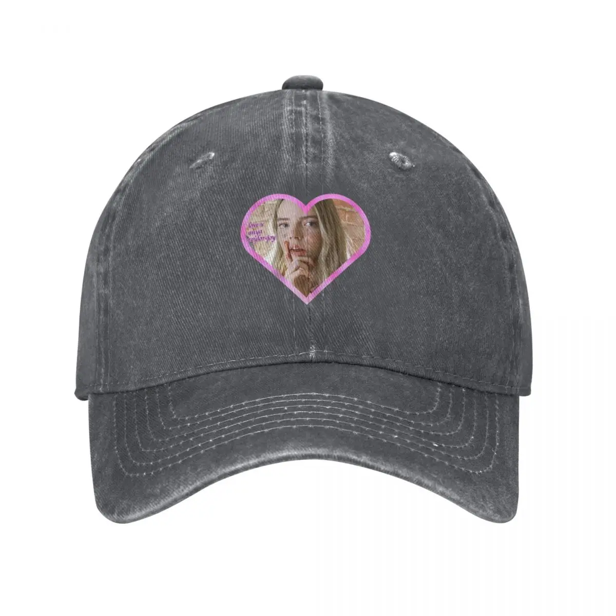 love u anya taylor-joy Baseball Cap Ball Cap Luxury Hat Trucker Hat Men Caps Women's