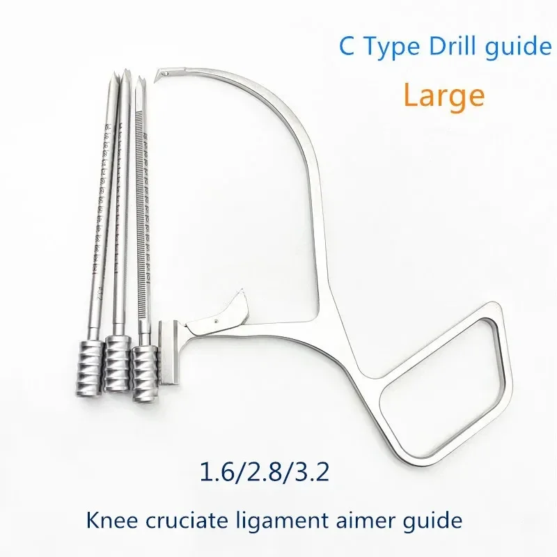 Orthotic Adjustable C type Drill guide Knee cruciate ligament aimer guide Shoulder Femoral Tibia k-wire Aiming guide