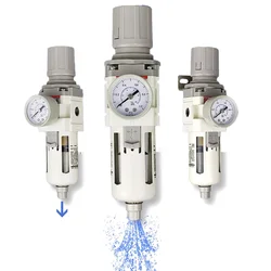 AW2000-02 AW3000-03 AW4000-04 Compressor Air Filter Controller Oil Seperator Filters Pneumatic Air Pressure Regulator