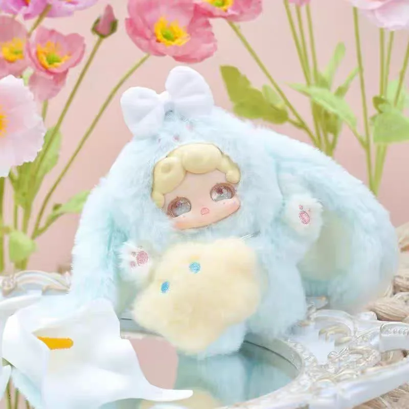 DeerNai Goodnight Rabbit Series mignon vinyle boîte aveugle Figure à collectionner ornement décor cadeau pour anniversaire filles jouet pendentif