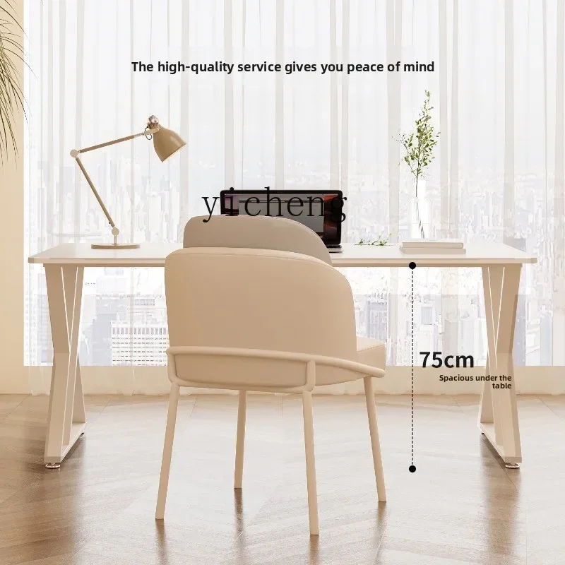 HYS  Slate Desk Home Computer Desk Modern Simple Light Luxury Bedroom Study Desk living room decoration