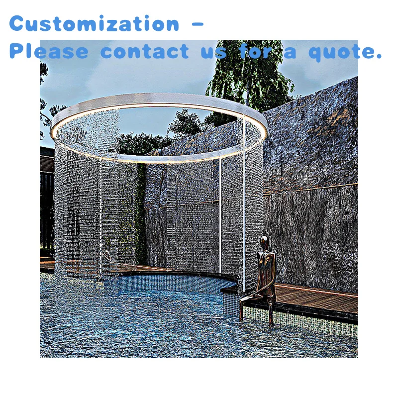 

custom.Garden Decoration Use-Durable Easy Installation Fountain Indoor Waterfall Fountain Curtain Design Outdoor