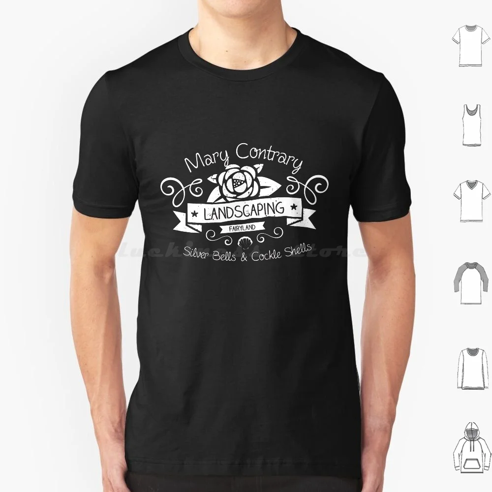 Mary Contrary Landscaping-Lovely Bookish Nursery Rhyme Inspired Design! T Shirt Cotton Men Women DIY Print Bookish Bookish Book