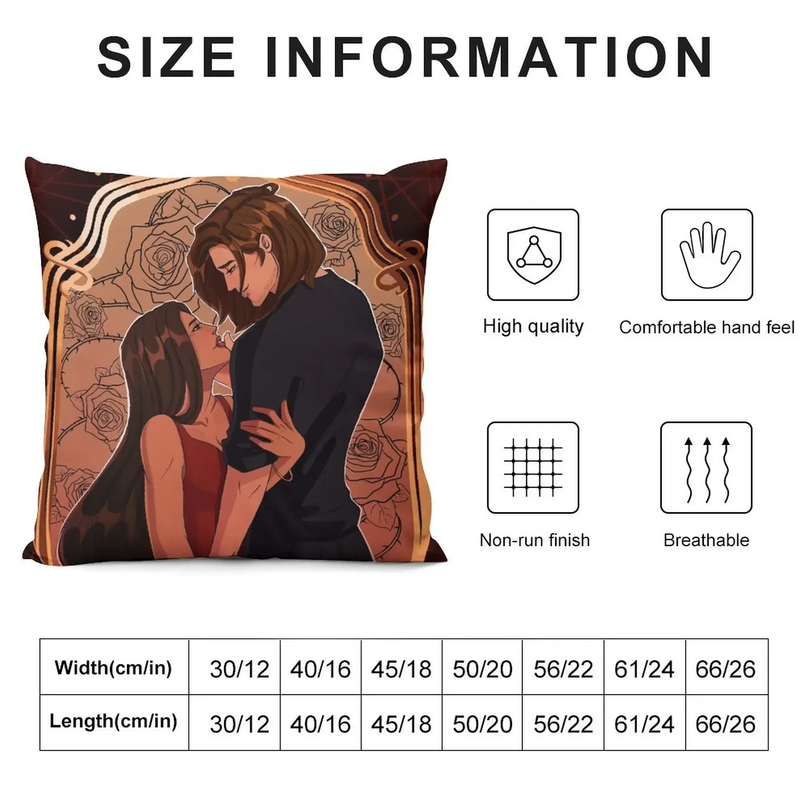 Rose and Dimitri Throw Pillow Elastic Cover For Sofa Decorative Cushion Anime Cushions Cover pillow