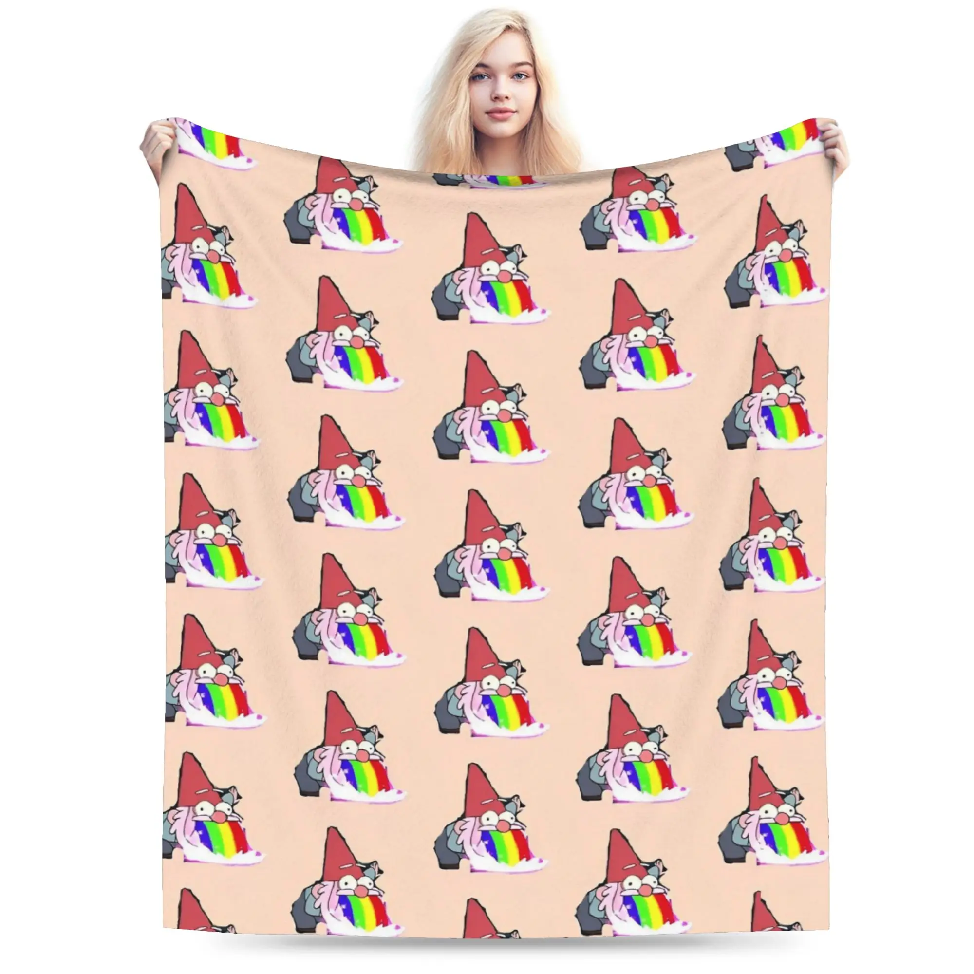 أنيمي الكرتون الجاذبية يقع بطانية الصوف الخريف/الشتاء المحمولة فائقة النعومة رمي بطانية للفراش السفر لحاف #1