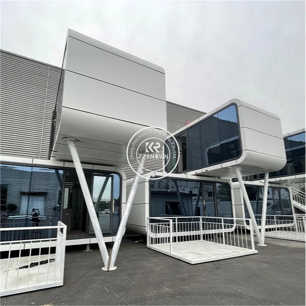 Customizable Modern Tiny Living Capsule House Prefab Cabin Design Modular Prefab Capsule House With Waterproof Steel Material