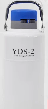 2L Liquid Nitrogen Gas Cylinder Cryogenic Canister YDS 2 Liter Semen Liquid Nitrogen Tanks 1.5L Dewar