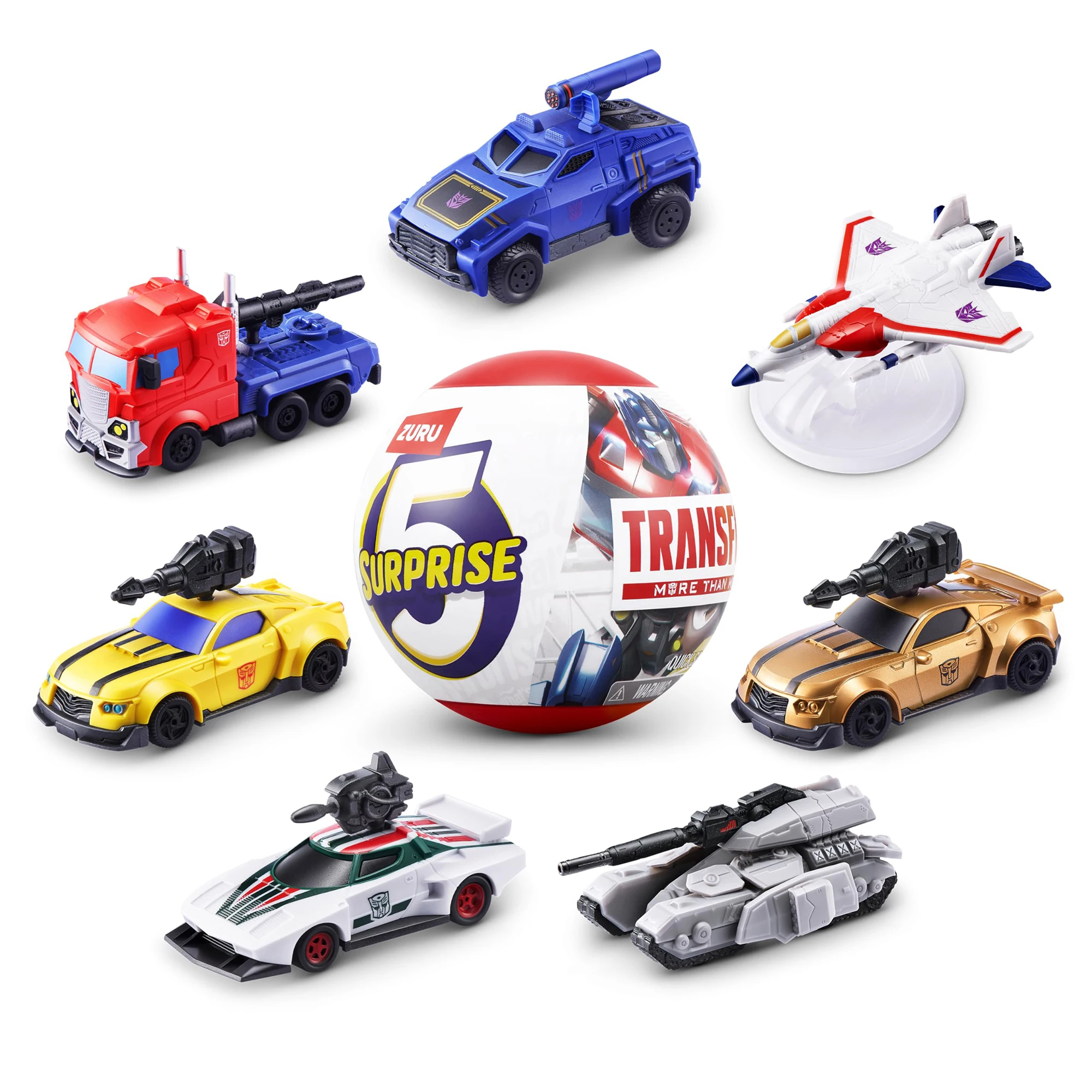 

Zuru 5 Surprise Egg Random Autobot Figure Blind Ball Box Toys Five Times Assembled Model Doll Boys Birthday Gifts Doll