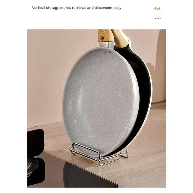  Space Efficient Pot Stand For Multiple Cookware Types Durable Stainless Steel