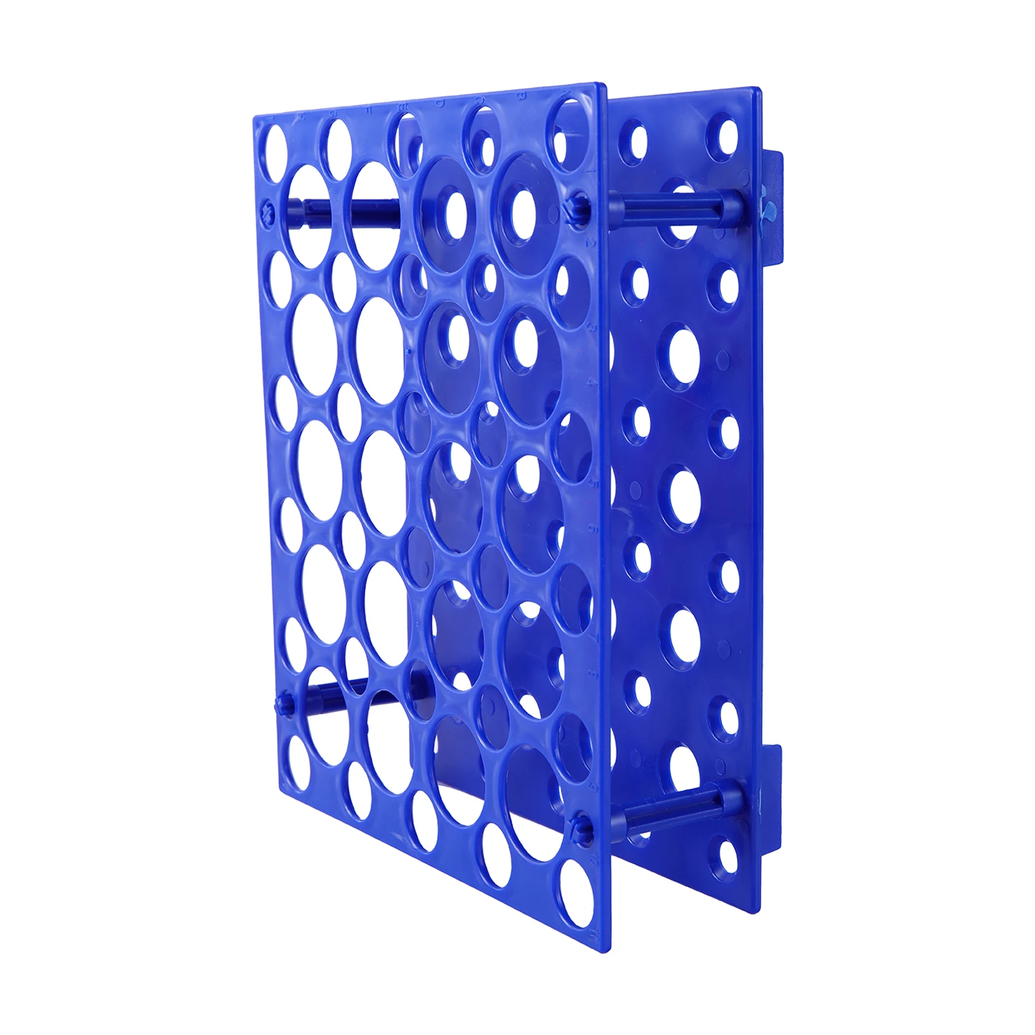 Soporte para tubos de ensayo de centrífuga de 50 enchufes, soporte para tubos de ensayo de dos capas para suministros de laboratorio de tubos