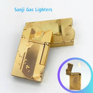 산지 가스 라이터 원피스 잠자는 인어 놋쇠 조각 가벼운 고급 흡연 담배 액세서리 흡연자 쿨 라이터 12 최고의 판매 리거 -111