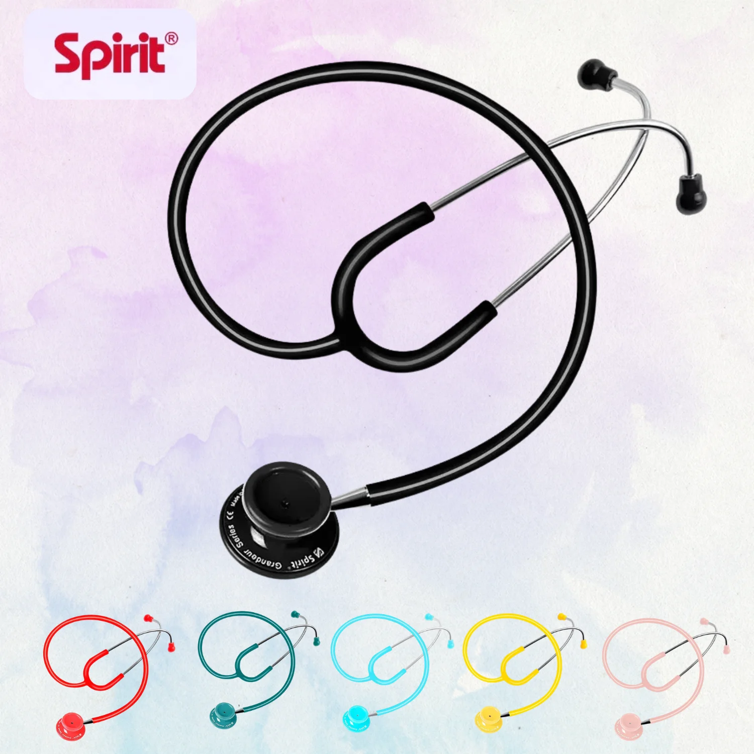 Spirit Medical Stethoscope 501 Lightweight Stethoscopes Pediatrics Fetal Heart Pregnant For Doctor Medical Students Health Care