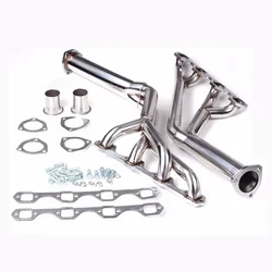 Tri-Y Steel Ceramic Coated Exhaust Headers Small Block For Ford Mercury Mustang Cougar, 260, 289, 302